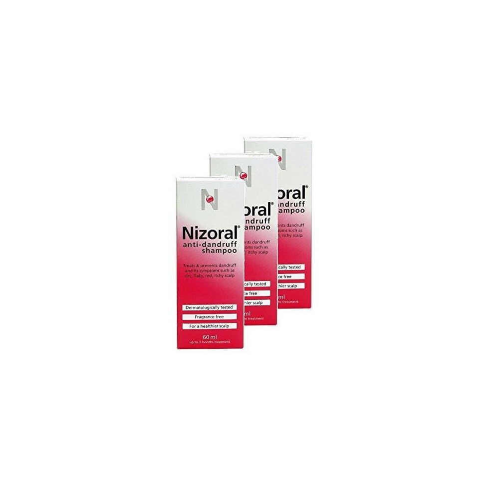 Nizoral Anti Dandruff Shampoo 60ml **3 PACK DEAL**