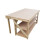 (5ft, Standard Legs) Wooden MDF Top Workbench Double Shelf With Extendable Working Surface To 3ft Depth 4