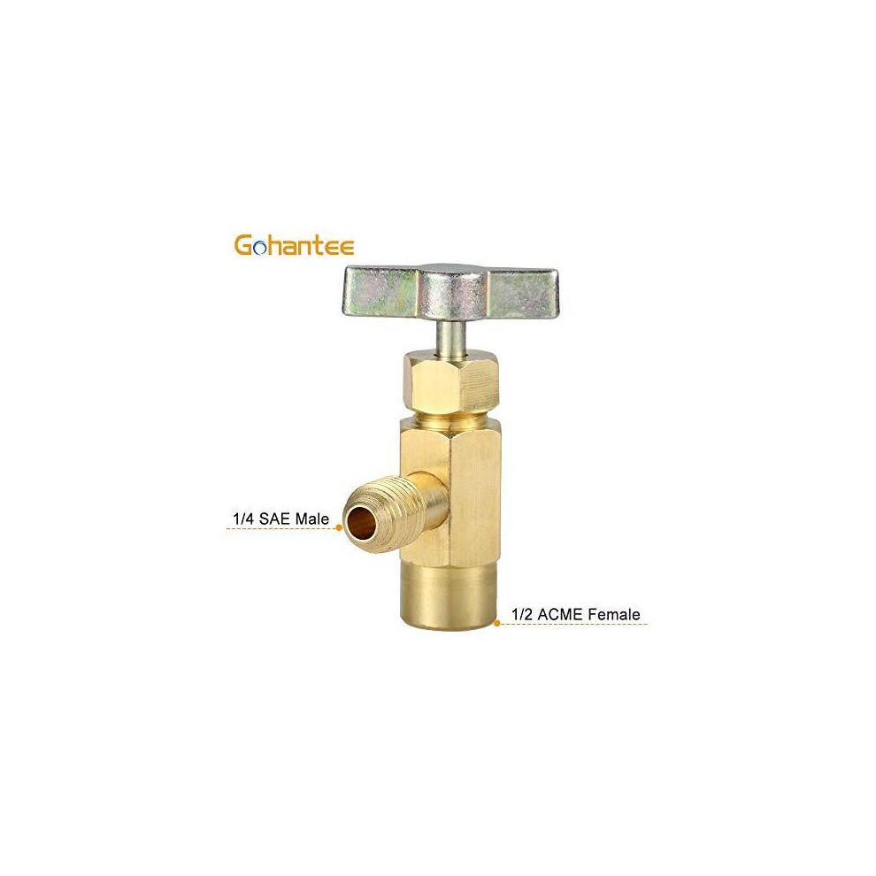 VIVOHOME R134a Self Sealing Can Tap Opener With Tank Adapter For 1/4 In. And 1/2 In. AC Charging Hoses Wal-VH1443US - The Home Depot - Foto 4