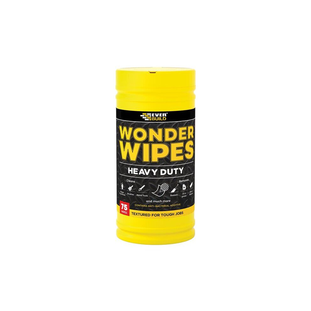 Everbuild Heavy-Duty Wonder Wipes Tub of 75 EVBWIPEHD75