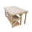 (5ft, Standard Legs) Wooden MDF Top Workbench Double Shelf With Extendable Working Surface To 3ft Depth 3