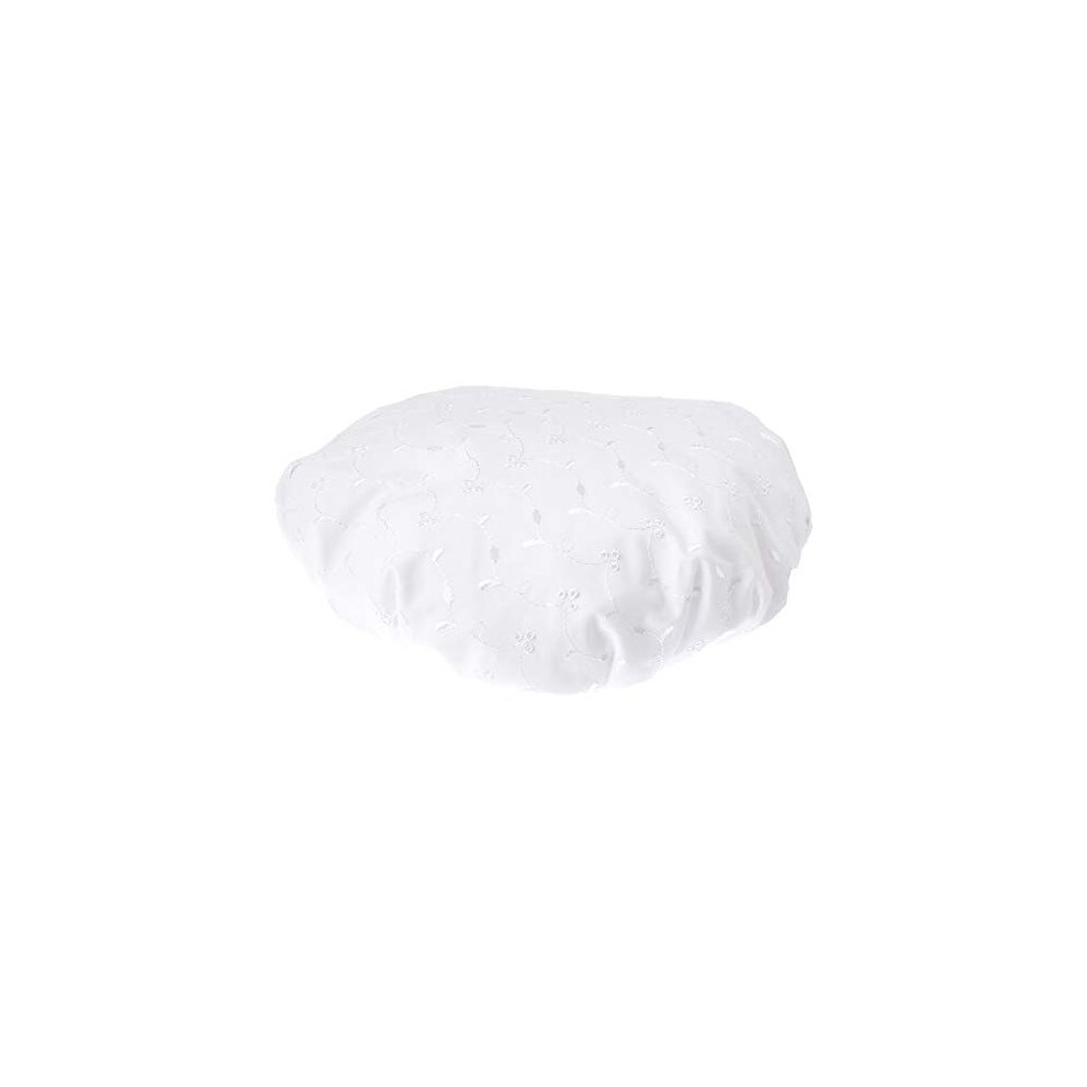 Vagabond-Bags-Ltd Vagabond Bags Broderie Anglais Shower Cap, White Broderie, 0.055 Kg