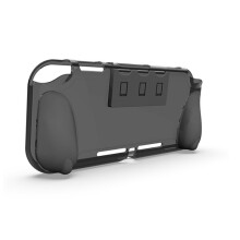 Griffige Hülle für Switch Lite, TPU-Schutzhülle, tragbares Zubehör, kompatibel mit Switch Lite, Grau