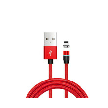 Dot Magnetic Data Line 3 In 1 360 Grad Blind Magnetic Circular Magnetic Charging Line für Apple-Rot