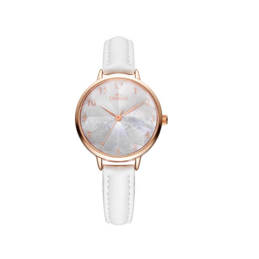 Montre à Quartz Simple Mitsubishi Miroir Montre étanche Tendance de la Mode Montre de Mode pour Femme-Blanc