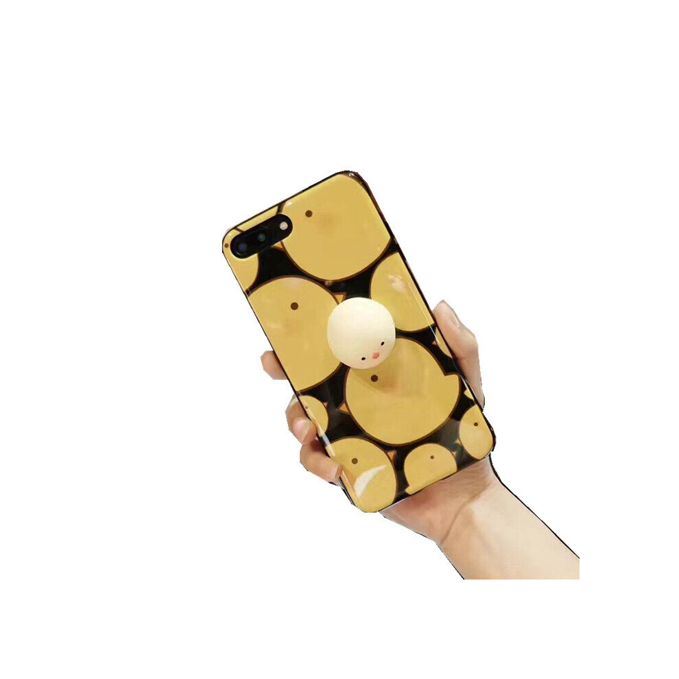 Cartoon 3D Squishy Squeeze Lay Egg Chicken Soft Tpu Case For Iphone 7Plus Manychick Style Yellow 7082497851603