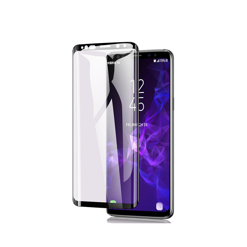 2Pcs 9D Curved Edge Full Glue Tempered Glass Screen Protector For Samsung Galaxy S9 Plus 7082497855953
