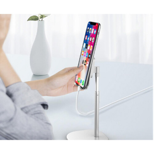 Ipad Desktop-Halterung Multifunktions-einziehbare Handy-Halterung Universal-Handy-Tablet-Halterung-Silber 1