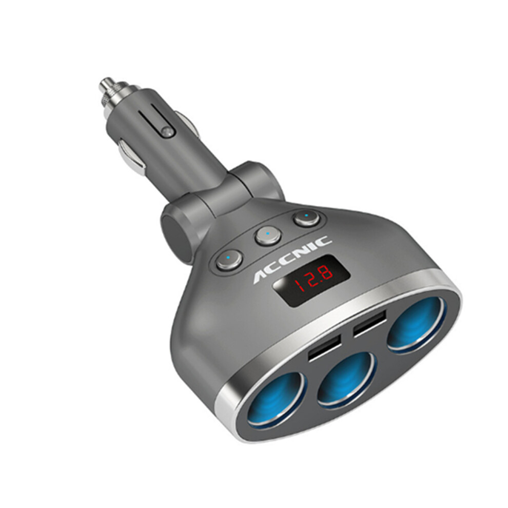 1 Drag 3 Independent Switch Car Phone Charger Usb Multi-Function Cigarette Lighter Car Phone Charger 3321831264322