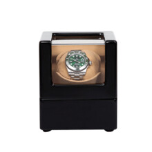 Single Watch Electric Mechanical Watch Shaker Watch Automatic Winding Watch Box Watch Oppbevaring Shake Box-Brown