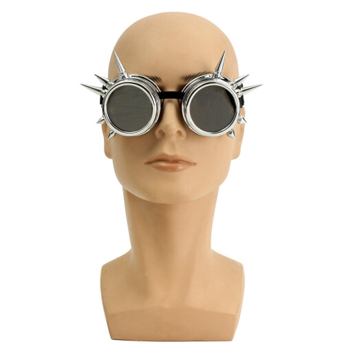Retro Glasses Riding Gothic Goggles Windshield Double Layer Sunglasses 2