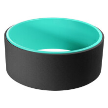 33x13cm TPE Muslce Relaxion Yoga Ring Abdominal Wheel Roller Backward Bend Fitness Yoga Circle BLUE-BLACK
