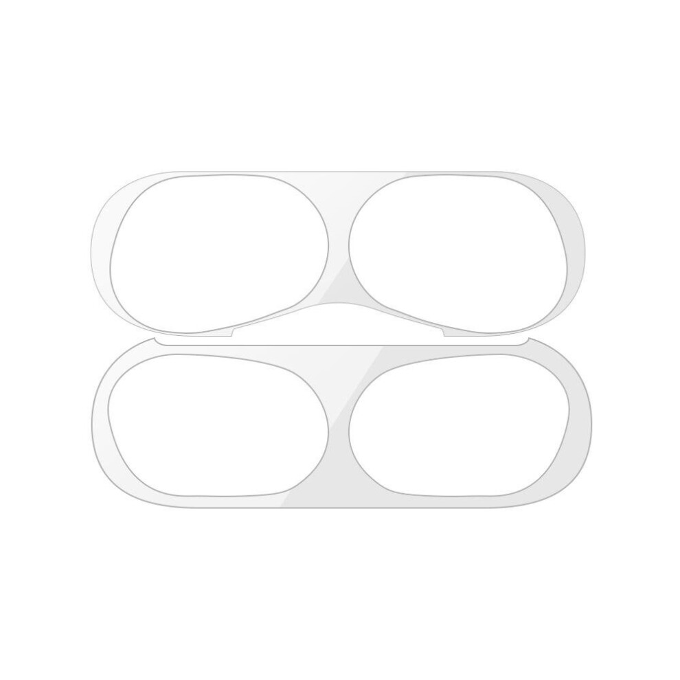 Ultra Thin Dust-Proof Earphone Storage Case Metal Protective Film Sticker Dust Guard For Apple Airpods 3Rd Generation Color Silver 7082497850569