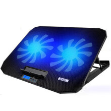 ICE COOREL Cooling Laptop Stand 5 Portable Adjustable Modes 6 Kinds Fan Speeding Choices Noiseless Design For 17 inch below Notebook