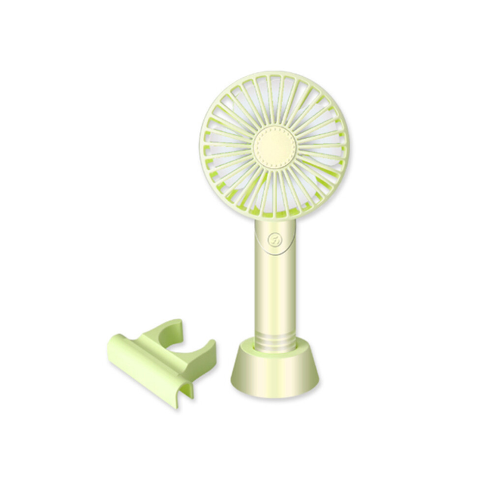 Handheld Rechargeable Aromatherapy Fan Portable Mobile Phone Bracket Fan Usb Desktop Mini Electric Fan- Green 3321831240449