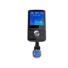 Auton Bluetooth MP3-soitin Monitoiminen QC Kääntyvä autolaturi Suuri värinäyttö FM Auto Bluetooth MP3