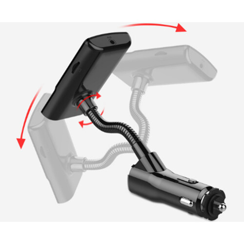 Car Bluetooth MP3 Player Multi-function QC Rotatable Car Charger Large Color Screen FM Car Bluetooth MP3 2