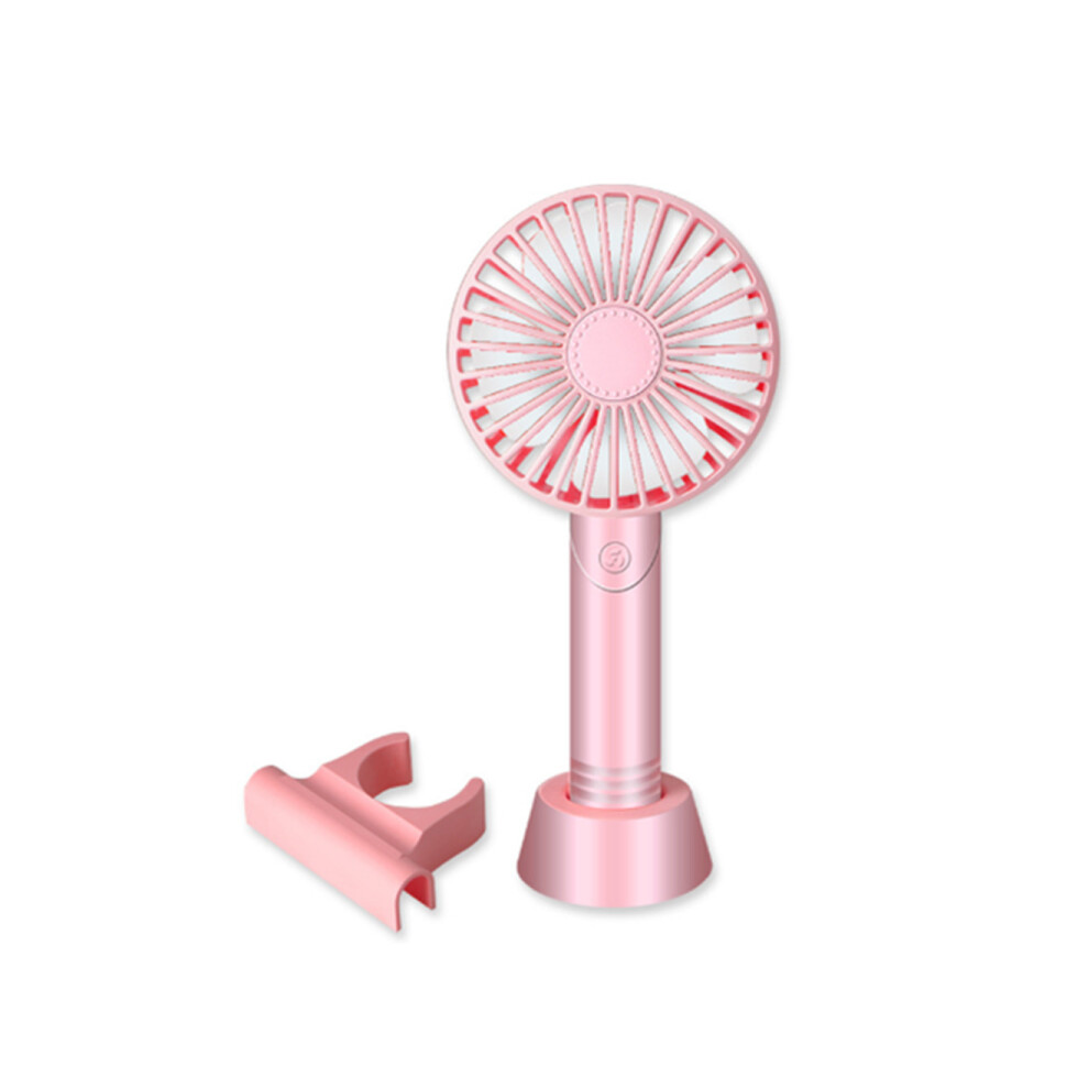Handheld Rechargeable Aromatherapy Fan Portable Mobile Phone Bracket Fan Usb Desktop Mini Electric Fan- Pink 3321831240456