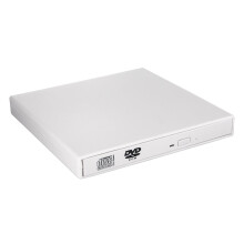 USB 2.0 External CD Burner CD/DVD Player Optical Drive for PC Laptop Windows white