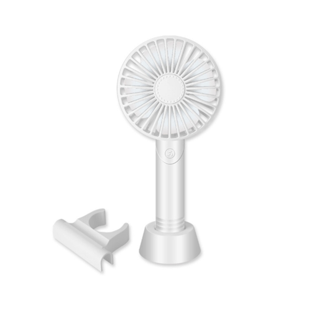 Handheld Rechargeable Aromatherapy Fan Portable Mobile Phone Bracket Fan Usb Desktop Mini Electric Fan- White 3321831240463