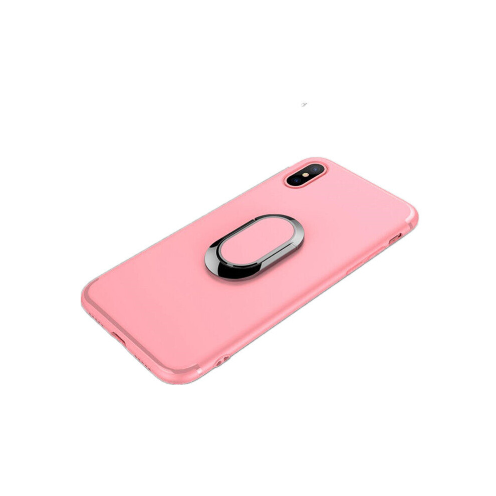 360° Adjustable Metal Ring Kickstand Magnetic Adsorption Tpu Case For Iphone X 7082497851054