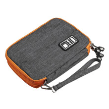 Waterproof Digital Accessories Storage Bag USB Data Cable Earphone Wire Flash Drive Pen Power Bank Travel Storage Bag GRAY COLOR L SIZE