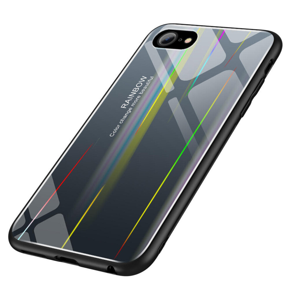 Gradient Color Tempered Glass Protective Case For Iphone 6 /6S Plus 7082497853188