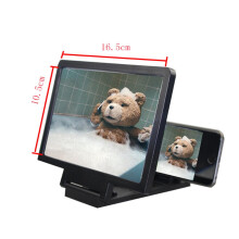 3D Screen Magnifier Grain Foldable Mobile Phone ScreenSuitable for Watching Movie Videos on All Smartphones-Black