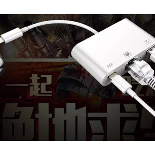 3 σε 1 NIC Lightning Converter 100M Mobile Phone Tablet σε RJ45 Cable Ethernet Interface for Apple 2