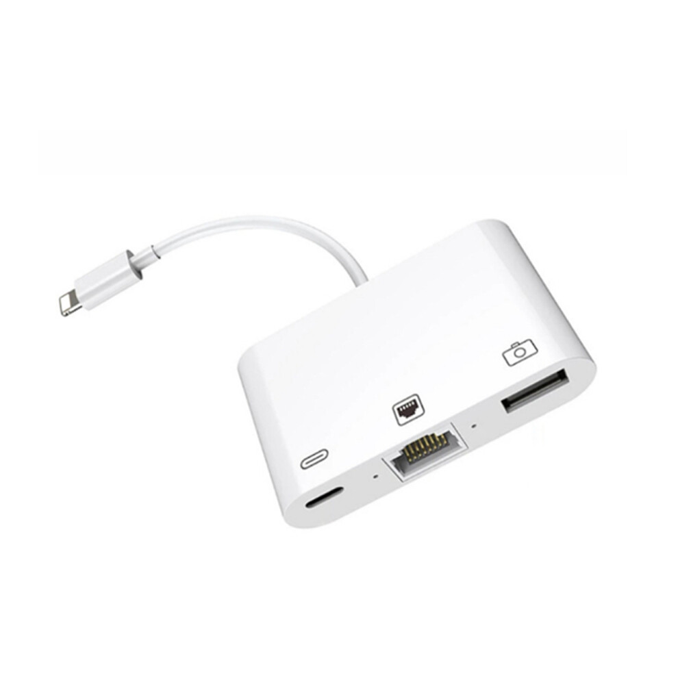 3 In 1 100M Nic Lightning Converter Mobile Phone Tablet To Rj45 Ethernet Cable Interface For Apple 3321831203048