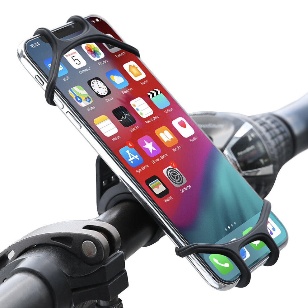 Bike Bicycle Handlebar Clamp Phone Holder 360º Rotation For 4.0-6.5 Inch Smart Phone Iphone Xs Max Samsung Galaxy S10 7082497850125