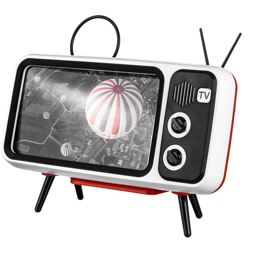 Mini Retro Tv Pattern Desktop Phone Stand Holder Lazy Bracket For Mobile Phone Between 4.7 Inch To 5.5 Inch 7082497865181