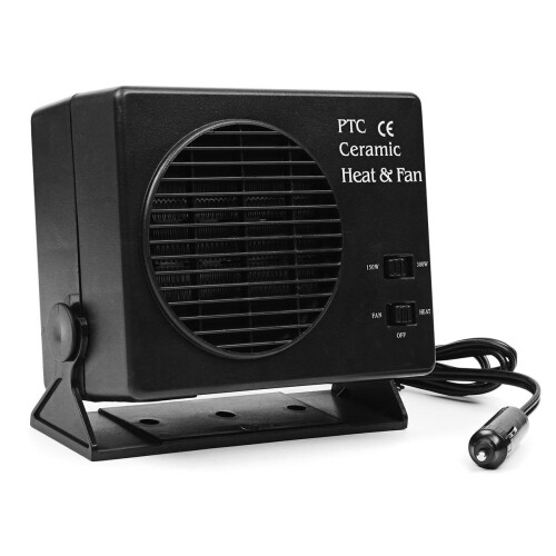 150W 300W DC 12V Car Black Portable Ceramic Demister Heating Heater Fan Defroster Demister