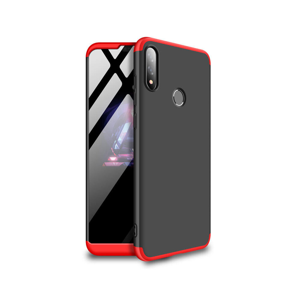 3 In 1 Double Dip 360° Hard Pc Protective Case For Asus Zenfone Max Pro (M2) Zb631kl Color Red 7082497850514