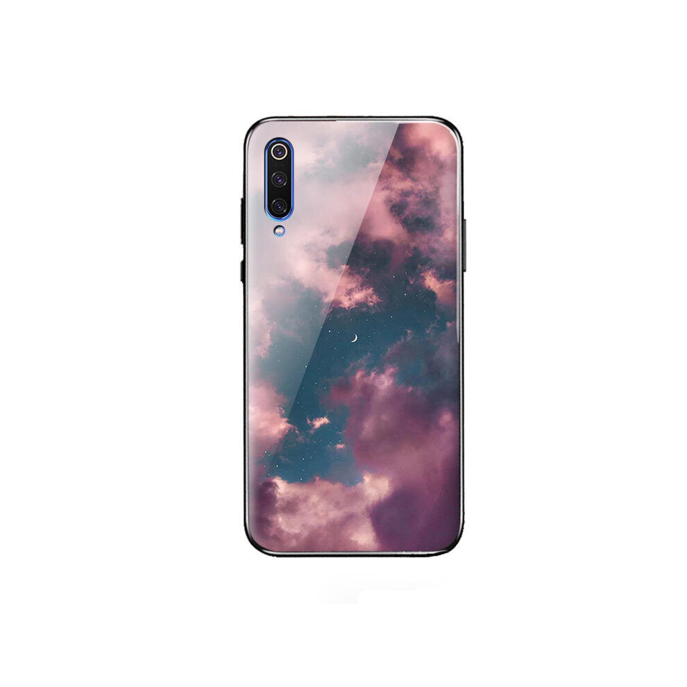 Bakeey Colorful Tempe Glass+Soft Tpu Protective Case For Xiaomi Mi 9 / Xiaomi Mi9 Transparent Edition Color Red 7082497854475