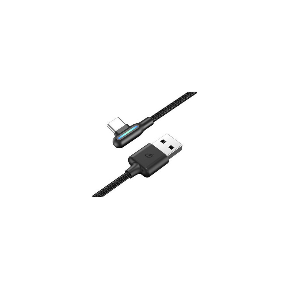 3A 90 Degree Elbow Rgb Led Type-C Fast Charging Data Cable For Samsung S10+ Xiaomi 9T Redmi Note8 Huawei P30pro 7082497853270