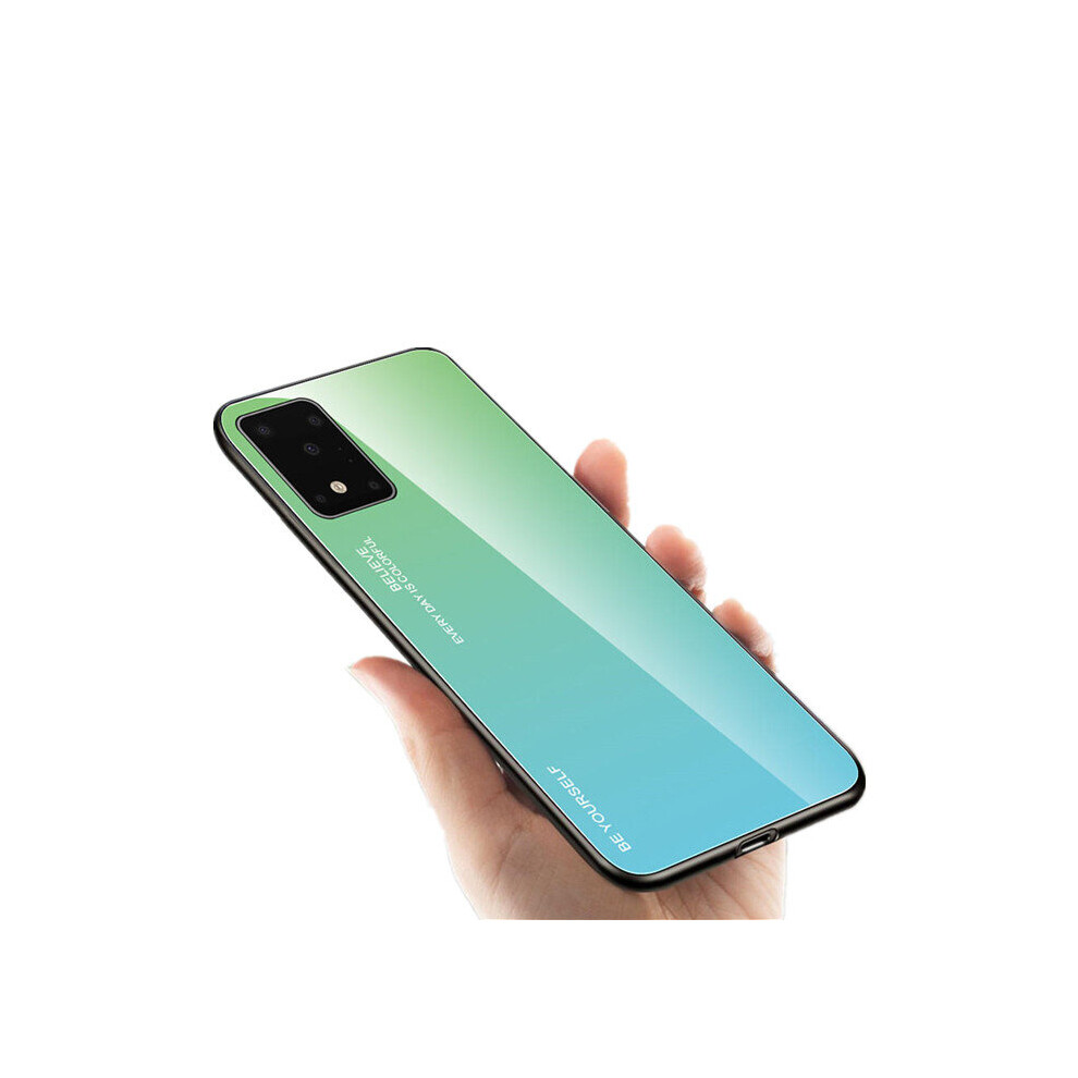 For Samsung Galaxy S20 Bakeey Gradient Color Tempered Glass Shockproof Scratch Resistant Protective Case 6 Color 7082497851375