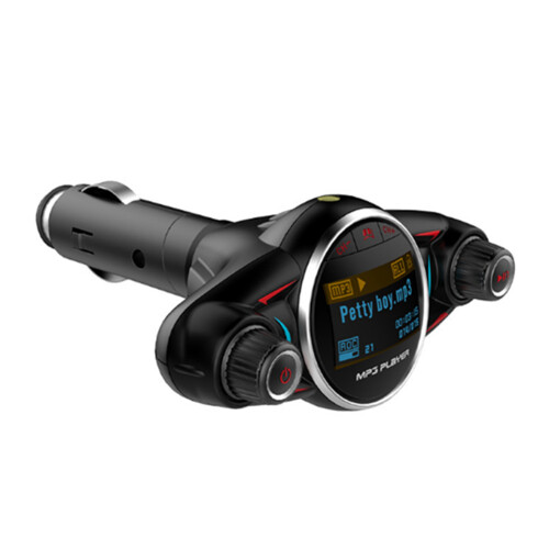 Car MP3 Charger with HD Display Bluetooth Hands-free Support TF Card U Disk Playback