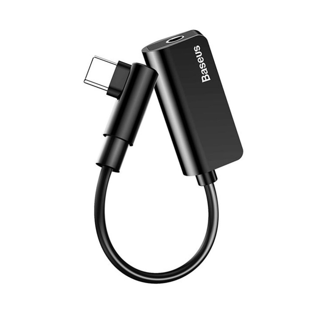 L45 Type-C To Type-C Charging + 3.5Mm Audio Music Adapter Converter For Xiaomi Huawei Color Black 7082497859760