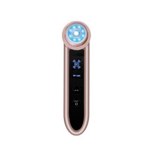 Farblicht-RF-Instrument, multifunktionales Schönheitsgerät, Mikrostrom-Gesichtshautverjüngung, Einführungsinstrument, Gold
