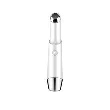 Oogmassager, gezichtsmassager met verwarmde sonische vibratie, verlichting van donkere kringen en vermoeidheid - wit