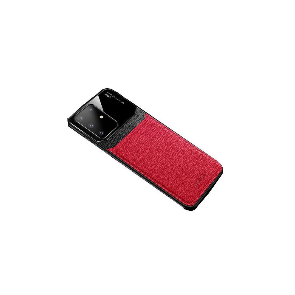 2Pcs For Samsung Galaxy S20 Plus Bakeey Luxury Business Pu Leather Mirror Glass Shockproof Protective Case Color Red 7082497859388