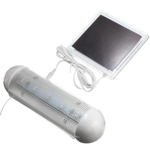 5 LED Indoor Outdoor Solar Powered Panel Garden Lamp Shed Flood Security Light
