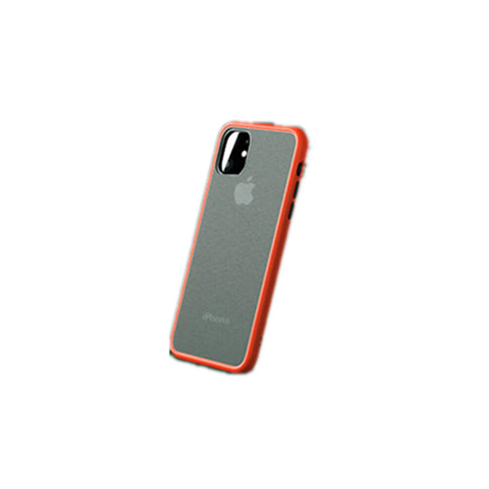 Shockproof Anti-Fingerprint Ultra-Thin Frosted Soft Silicon Edge+Hard Pc Translucent Protective Case For Iphone 11 Pro 5.8 Inch Color Red 7082497854086