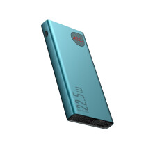 22,5 W Digitalanzeige Mini Tragbarer Ladeschatz Ultradünnes Mobiltelefon Mobile Power Schnelles Aufladen-Grün