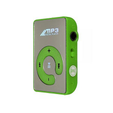 Mini-Clip-Musik-MP3-Player, unterstützt 8 GB TF-Karte mit Kopfhörer, tragbarer Mini-Musik-Media-Player, Grün
