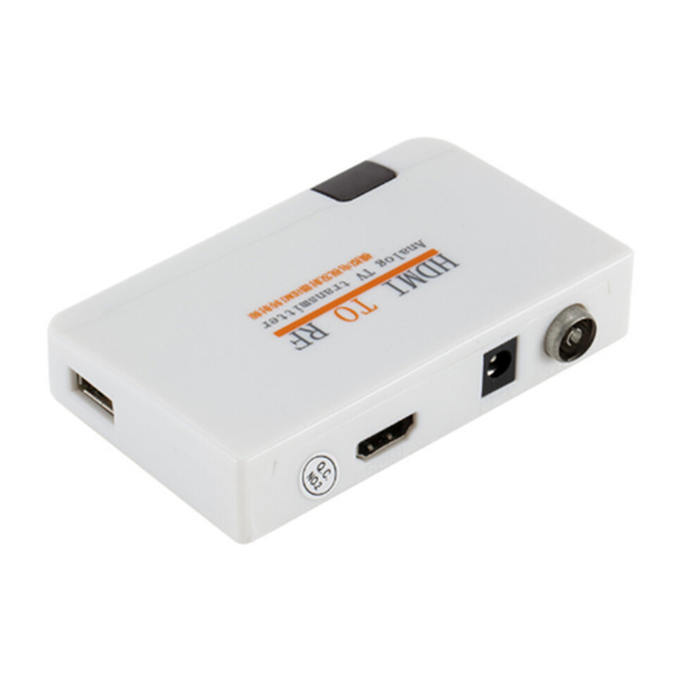 HDMI To RF Coax Converter Adapter for TV Convert HDMI Digital Signals To RF Analogo Signals