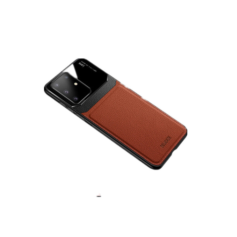 For Samsung Galaxy S20 Ultra Bakeey Luxury Business Pu Leather Mirror Glass Shockproof Protective Case 7082497850774