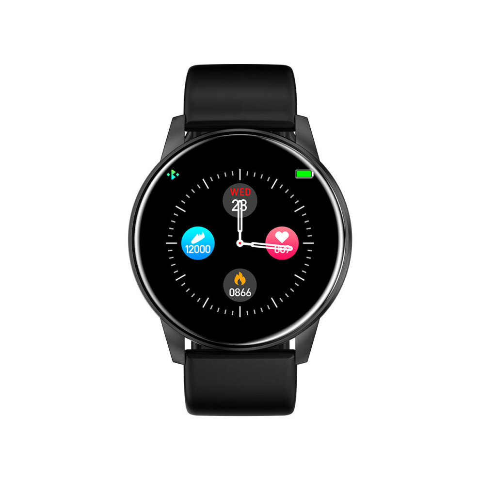Zl01 1.3' Hd Color Screen Wristband Heart Rate Blood Pressure O2 Monitor Music Camera Control Weather Display Smart Watch Black Color Black,Multicoloured 7082497863170