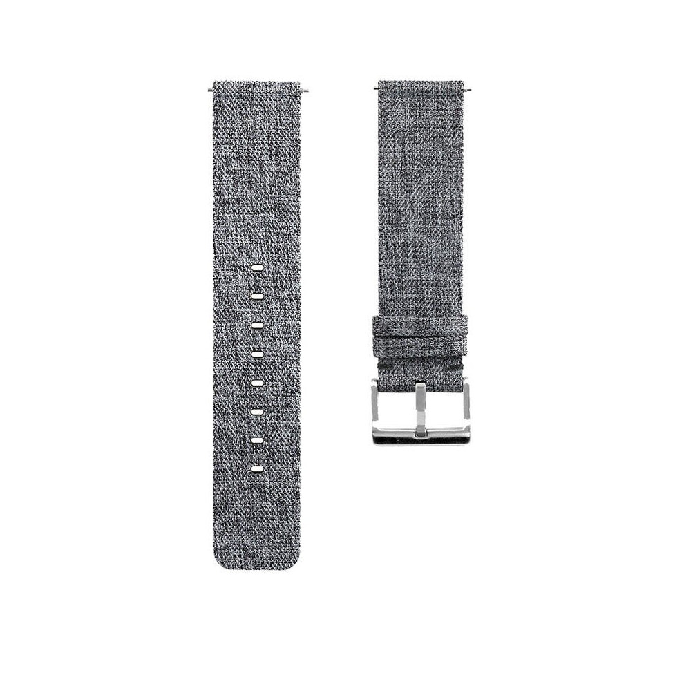 Canvas Watch Band Strap With Buckle Connector Replacement Wristband For Fitbit Versa Gray Color Multicoloured 7082497850873